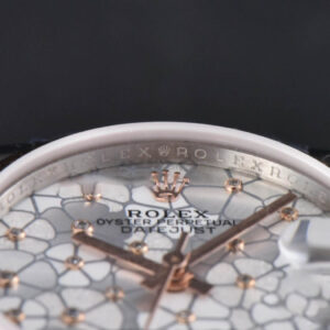 DateJust 31MM 904L RG/SS GMF Fluted Bezel Silver Flowers Dial Jubilee Bracelet A2824 - Image 12