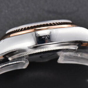 DateJust 31MM 904L RG/SS GMF Fluted Bezel Silver Flowers Dial Jubilee Bracelet A2824 - Image 16