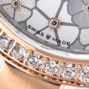 DateJust 31MM 904L RG/SS GMF Diamond Bezel Silver Flowers Dial Oyster Bracelet A2824 - Image 8