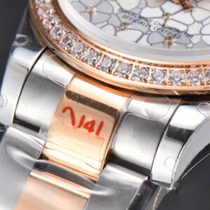 DateJust 31MM 904L RG/SS GMF Diamond Bezel Silver Flowers Dial Oyster Bracelet A2824 - Image 10