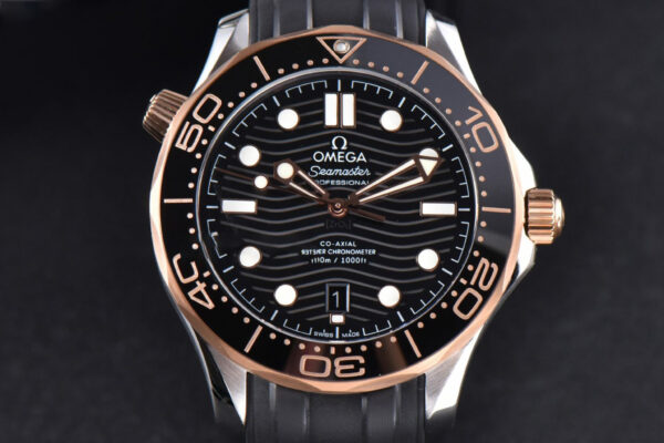 Seamaster Diver RG/SS 300M VSF 42MM Black Dial Rubber Strap A8800
