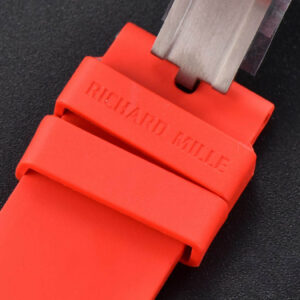 RM055 42.7mm BBRF Black NTPT Black Skeleton Dial Red Rubber Strap RMUL2 - Image 9