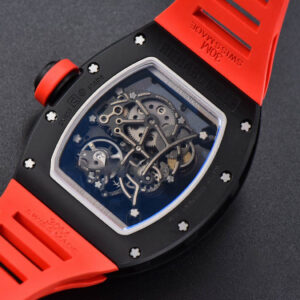 RM055 42.7mm BBRF Black NTPT Black Skeleton Dial Red Rubber Strap RMUL2 - Image 13