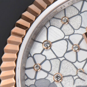 DateJust 31MM 904L RG/SS GMF Fluted Bezel Silver Flowers Dial Oyster Bracelet A2824 - Image 4