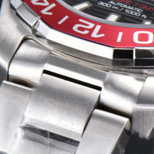 Aquaracer Calibre 7 GMT OF 43MM Blue/Red Bezel Black Dial Swiss SW200 - Image 25