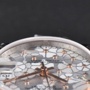 DateJust 31MM 904L RG/SS GMF Fluted Bezel Silver Flowers Dial Oyster Bracelet A2824 - Image 12