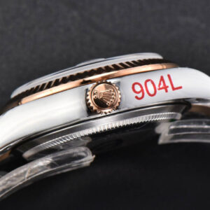 DateJust 31MM 904L RG/SS GMF Fluted Bezel Silver Flowers Dial Oyster Bracelet A2824 - Image 14