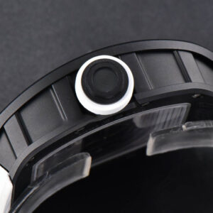 RM055 42.7mm BBRF Black NTPT White Skeleton Dial White Rubber Strap RMUL2 - Image 3