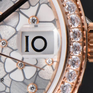 DateJust 31MM 904L RG GMF Diamond Bezel Silver Flowers Dial President Bracelet A2824 - Image 2