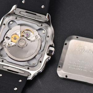 Santos Large 40mm PVD GF Black Dial Black Rubber Strap MIYOTA 9015 - Image 5