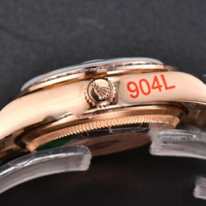 DateJust 31MM 904L RG GMF Diamond Bezel Silver Flowers Dial President Bracelet A2824 - Image 8