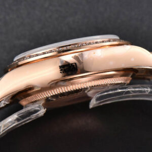 DateJust 31MM 904L RG GMF Diamond Bezel Silver Flowers Dial President Bracelet A2824 - Image 9