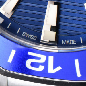 Aquaracer Caliber 5 GMT 43mm OF Blue/Black Bezel Blue Dial SS Bracelet SW200 - Image 24