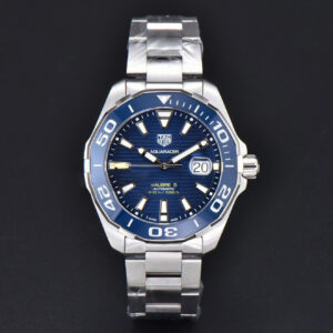 Aquaracer Caliber 5 43mm OF Blue Dial Silver Hand SS Bracelet SW200 - Image 17