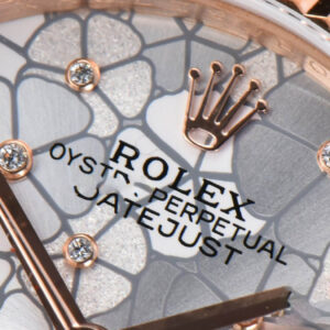 DateJust 31MM 904L RG GMF Fluted Bezel Silver Flowers Dial President Bracelet A2824 - Image 4