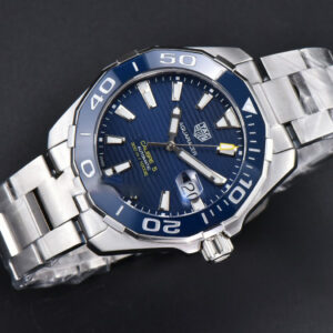 Aquaracer Caliber 5 43mm OF Blue Dial Silver Hand SS Bracelet SW200 - Image 18