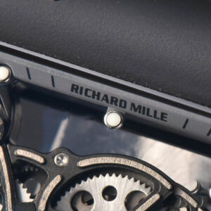 RM055 42.7mm BBRF Black Ceramic Black Skeleton Dial White Rubber Strap RMUL2 - Image 6