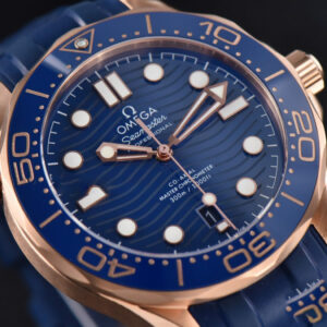Seamaster Diver RG/SS 300M VSF 42MM Blue Dial Rubber Strap A8800 - Image 6