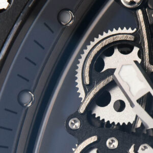 RM055 42.7mm BBRF Black Ceramic Black Skeleton Dial White Rubber Strap RMUL2 - Image 8