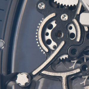 RM055 42.7mm BBRF Black Ceramic Black Skeleton Dial White Rubber Strap RMUL2 - Image 9
