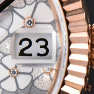 DateJust 31MM 904L RG GMF Fluted Bezel Silver Flowers Dial President Bracelet A2824 - Image 8