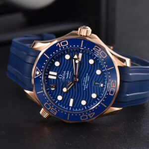 Seamaster Diver RG/SS 300M VSF 42MM Blue Dial Rubber Strap A8800 - Image 10