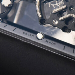 RM055 42.7mm BBRF Black Ceramic Black Skeleton Dial White Rubber Strap RMUL2 - Image 11