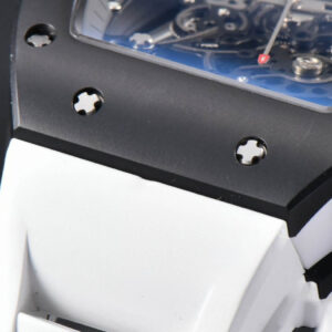 RM055 42.7mm BBRF Black Ceramic Black Skeleton Dial White Rubber Strap RMUL2 - Image 12
