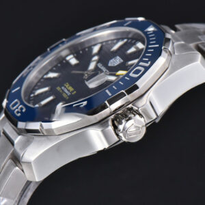 Aquaracer Caliber 5 43mm OF Blue Dial Silver Hand SS Bracelet SW200 - Image 25