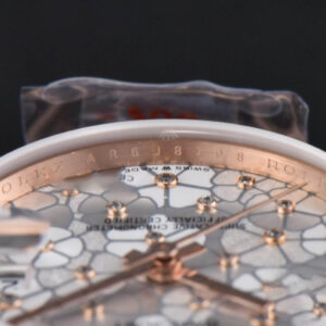 DateJust 31MM 904L RG GMF Fluted Bezel Silver Flowers Dial President Bracelet A2824 - Image 13