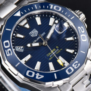 Aquaracer Caliber 5 43mm OF Blue Dial Silver Hand SS Bracelet SW200 - Image 26