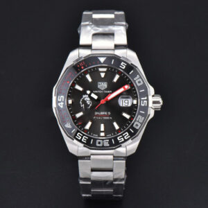 Aquaracer Caliber 5 43mm OF Black ‘Lion’ Dial Red Hand SS Bracelet SW200 - Image 18
