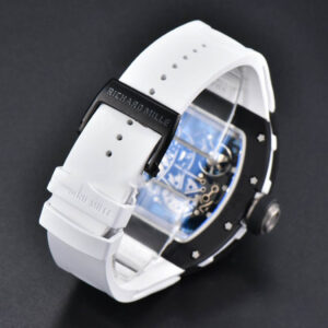 RM055 42.7mm BBRF Black Ceramic Black Skeleton Dial White Rubber Strap RMUL2 - Image 18