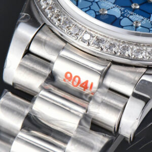 DateJust 31MM 904L GMF Diamond Bezel Blue Flowers Dial President Bracelet A2824 - Image 4