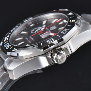 Aquaracer Caliber 5 43mm OF Black ‘Lion’ Dial Red Hand SS Bracelet SW200 - Image 27