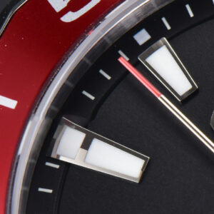 Aquaracer 300M 41mm OF Red Bezel Black Dial SS Bracelet SW200 - Image 16