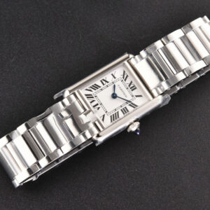 Tank Must Small 29.5mmx22mm K11F White Dial SS Bracelet Ronda Quartz - Image 3