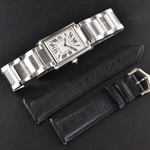 Tank Must Large 33.7mmx25.5mm K11F White Dial SS Bracelet Ronda Quartz - Image 4