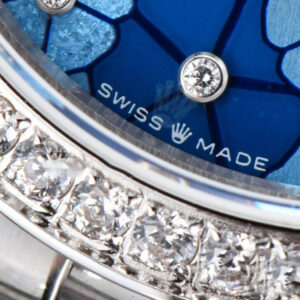 DateJust 31MM 904L GMF Diamond Bezel Blue Flowers Dial Jubilee Bracelet A2824 - Image 5