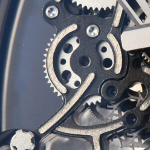 RM055 42.7mm BBRF White Ceramic Blue Skeleton Dial Blue Rubber Strap RMUL2 - Image 7