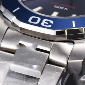 Aquaracer 300M 41mm OF Blue/Red Bezel Purple Dial SS Bracelet SW200 - Image 19