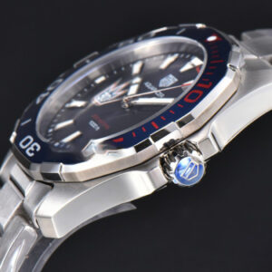 Aquaracer 300M 41mm OF Blue/Red Bezel Purple Dial SS Bracelet SW200 - Image 20