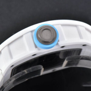 RM055 42.7mm BBRF White Ceramic Blue Skeleton Dial Blue Rubber Strap RMUL2 - Image 14
