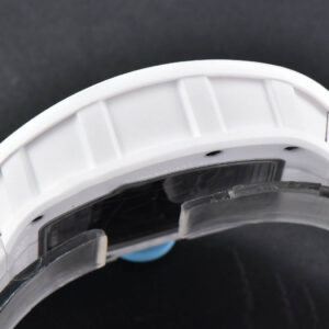 RM055 42.7mm BBRF White Ceramic Blue Skeleton Dial Blue Rubber Strap RMUL2 - Image 15