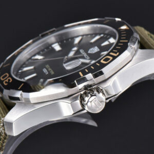 Aquaracer 300M 41mm OF Black Dial Green Nylon Strap SW200 - Image 17