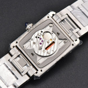 Tank Must Large 33.7mmx25.5mm K11F Diamond White Dial SS Bracelet Ronda Quartz - Image 6