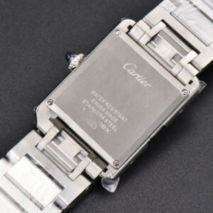 Tank Must Large 33.7mmx25.5mm K11F Diamond White Dial SS Bracelet Ronda Quartz - Image 9