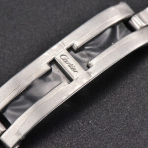 Tank Must Large 33.7mmx25.5mm K11F Diamond White Dial SS Bracelet Ronda Quartz - Image 13