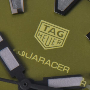 Aquaracer Calibre 5 OF 43MM Olive Dial Ti Bezel Nylon Strap Swiss SW200 - Image 4