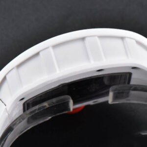 RM055 42.7mm BBRF White Ceramic Red Skeleton Dial White Rubber Strap RMUL2 - Image 9